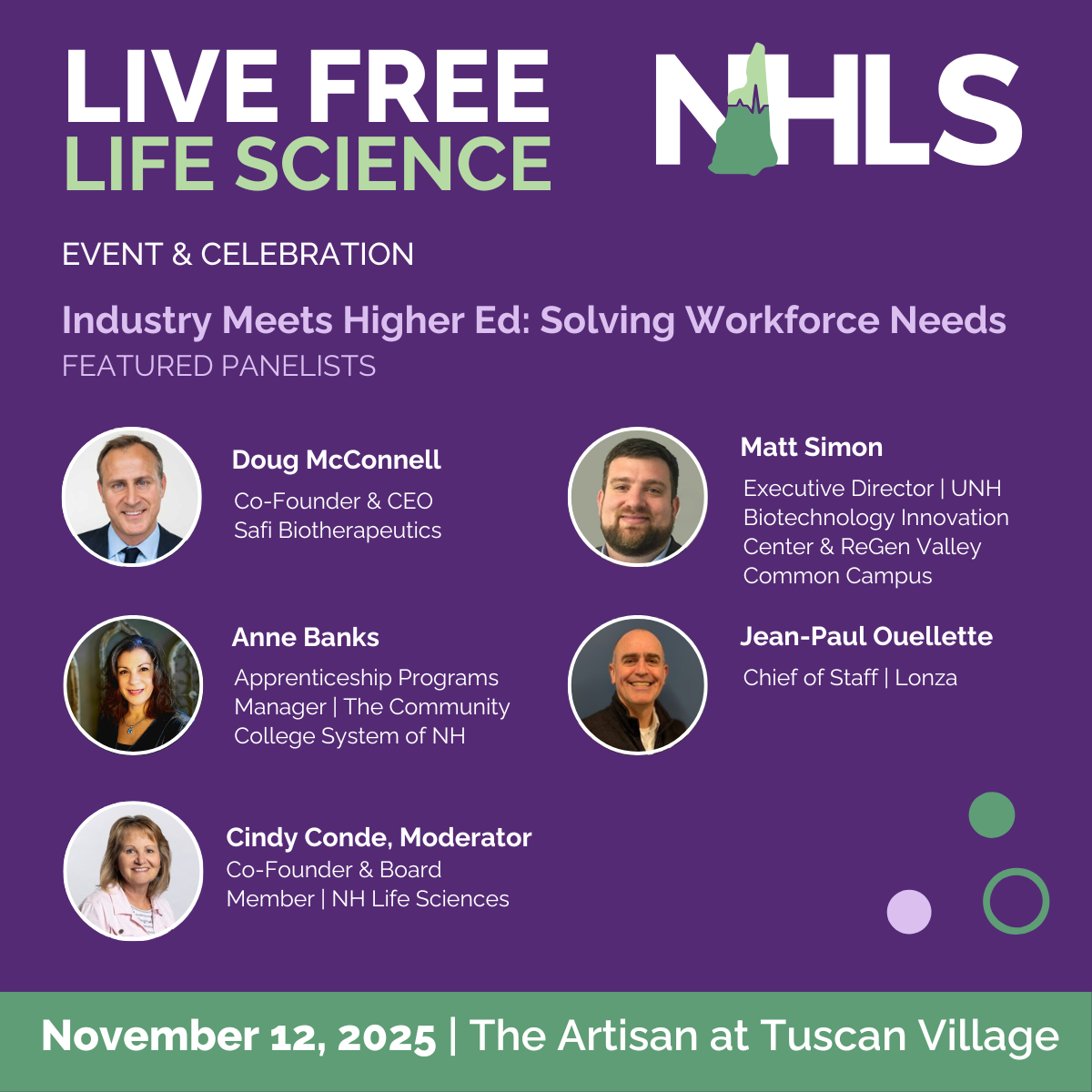 Industry meets higher ed featured panelists